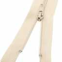 #3 Beige Nylon Coil Zippers for Sewing, Close End Nylon Coil Zippers for Craft Assorted Length, Zipper Replacement (34 Inch, 20PCS) YIGUANXIN