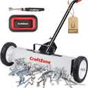 Magnetic Pickup Sweeper with Wheels, Adjustable Handle, and Floor Magnet, Heavy-Duty Magnet to Pick Up Nails, Capacity Heavy-Duty Magnet (18'')