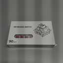 ZhouWang Crystal Red Switch 3 Pin 50gf Pre-Lubricated,Dustproof Linear Switch,Suitable for RGB,Mechanical Gaming KeyboardsMX Mechanical Keyboard(90PCS)