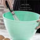 BINO | Mixing Bowl Set with Lids | Versatile Plastic Bowls for Kitchen Mixing, Serving, and Storage - 4-Piece Mixing Bowl Set in Various Sizes | Space-Saving Nesting Design | Dishwasher Safe