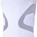 COOLOMG Youth Baseball Chest Protector Padded Compression Shirt Softball Football Lacrosse Rib Heart Sternum Guard, Size S