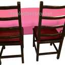 4 Feet Tablecloth Open Back Fitted Polyester Table Cover Wedding Banquet Trade Show Booth Dj Pink