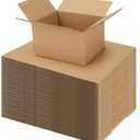 ZBEIVAN Shipping Boxes Mailers 5x4x3 inches Corrugated Cardboard Small Packing Kraft Moving Mailing Box, Pack of 40