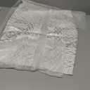 Leather Metallic High Waist Bandage Skirt (X-Small, Silver)