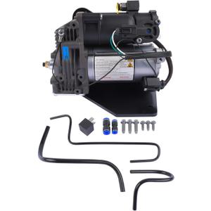 LR015303 Air Suspension Compressor Pump & Relay Replacement for AMK Style, Replacement for Land Rover LR3 2005-2009, LR4 2010-2014, Range Rover Sport 2006-2013 (4 Pins Connector)