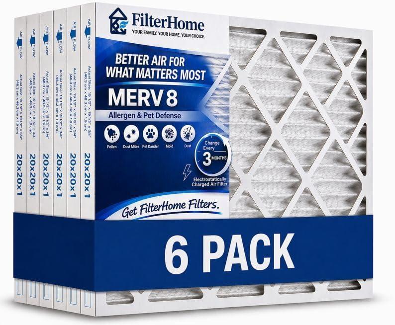 MERV 8 Filters (6, 24x24x1)