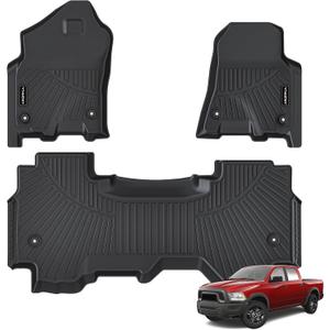 All Weather Floor Mats for 2019-2024 Ram 1500 Quad Cab