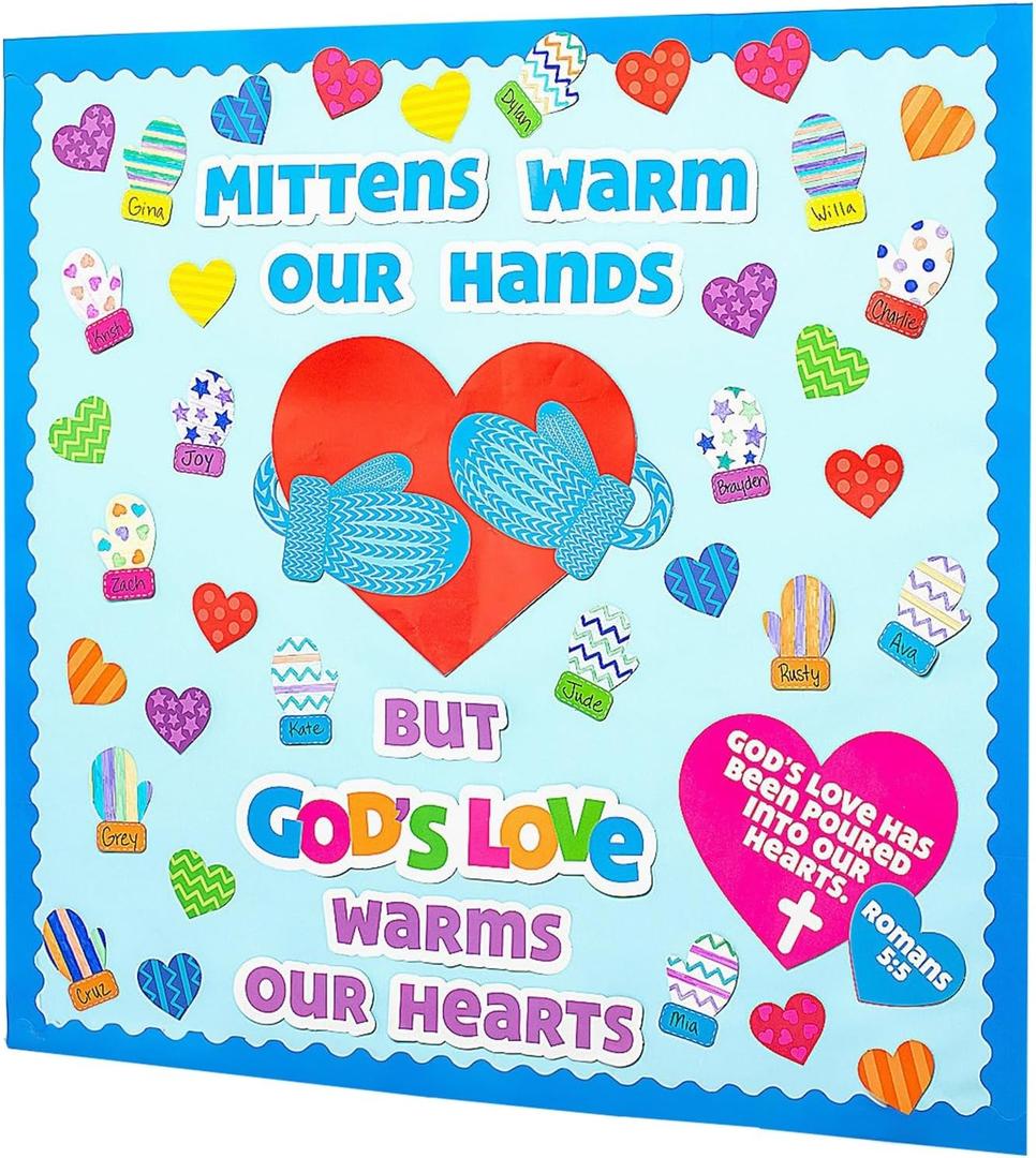 Gods Love Warms Our Hearts Bulletin Board Set, 62 Piece