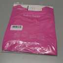 Women's Pima Cotton Short Sleeve Workout Shirt Athletic Yoga Tops Curved-Hem Crewneck T-Shirt (Pink, XL)