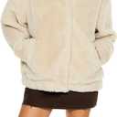 Forever 21 Women's Faux Shearling Bomber Jacket S
