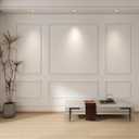 Pangda Peel and Stick Wall Molding Kit, 3D Premade Accent Molding Wainscoting Panel for Interior Wall Moulding Decor, Ready to Assemble Wainscoting Accent Panel(3 Set,31x63 in+72x63 in)