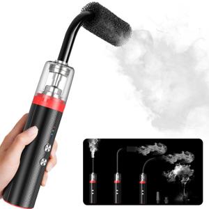 COOWOO Portable Mini Fog Machine, 3 Adjustable Modes, Handheld Fog Machine with Remote Control Fogger for TikTok Live Streaming, Youtube Short Videos, Photography and Parties, Model Smoke L