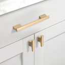 Asidrama 10 Pack 5 Inch(128mm) Champagne Copper Kitchen Cabinet Handles, Cabinet Pulls Kitchen Cabinet Hardware for Cupboard Drawer Pulls