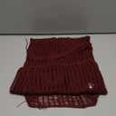Milumia Women's Hollow Out Hoodie Vest Draped Front Sleeveless Knitted Hooded Tops Party Rave Outfits (Burgundy, S)