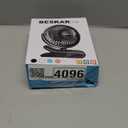 BESKAR USB Clip on Fan, Portable Small Fan with Cord Powered, 3 Speeds Strong Airflow, with Sturdy Clamp, Quiet Personal Desk Fan (Black)