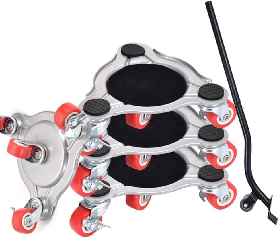 4 Pack Triangle 4 Wheels Furniture Movers Furniture Dolly Load Capacity Mover Dollys for Moving Heavy Furniture Grand Piano Table 800 LB Max Load Capacity
