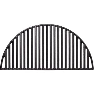 Kamado Joe Durable Half-Moon Cast Iron Cooking Grate with Grill Grate Lifter for Classic Joe 18-inch Charcoal Grill and Smokers in Black, Model KJ-HCICG