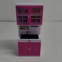 Doll Kitchen Playset for Kids, My Modern Mini Kitchen House Furniture Pretend Play Toy Accessories Set with Realistic Lights & Sounds for Toddlers, Girls (3-in-1)