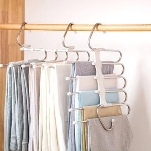 Kalimdor Pants Hangers 2 Pack Space Saving Metal Closet Organizer,Clothes Pants Hangers,Anti-Slip Design,Closet Organizers and Storage for Pants Jeans Skirts Scarf Legging, White