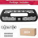 Front Grill for Toyota Tacoma SR/SR5/TRD 2016-2023, Front Bumper Grille Assembly Compatible With Tacoma Accessories Matte Black