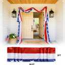 4th of July Decorations - 2 Pack 2x20 FT Patriotic Decorations Bunting Flags with Ribbon Ties - Fourth of July Deals Red White and Blue Independence Day 250th Anniversary Banner Indoor Outdoor Decor