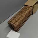 LazBlinds Cordless Bamboo Roman Shades, Privacy Blinds for Interior Windows, Room Darkening Roll Up Bamboo Blinds for Home & Patio, 28.5" W x 64" H, Highfield Teak