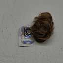 RUWISS Claw Clip Messy Bun Hair Piece Real Human Hair Buns Wavy Curly Chignon Hair Bun Extensions Tousled Updo Hair Buns Claw Clip Ponytail Hairpieces - Brown with Blonde Highlights (40g)