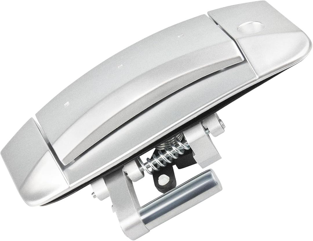 Front Left Driver Side Door Handle Exterior fit for Nissan 350Z 2003 2004 2005 2006 2007 2008 2009, Outside, 80607-CD41E 80607-CD40B 80607-CD40E, Silver