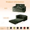 MAXYOYO Convertible Sofa Bed for Boys and Girls, Floor Kids Bean Bag Chair, 41" Tri-fold Loveseat