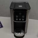 Hot & Iced Coffee Maker with Bold Setting, Single Serve Coffee Maker for K Cup and Grounds, 6-14 Oz Brew Sizes, 50 Oz Removable Water Tank, One Cup Coffee Machine with Reusable Filter, Black