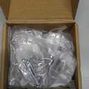 10 Pack Cabinet knurled Knobs Matte Black and Polished Chrome Kitchen Cabinet Knobs Aluminum and Zinc Alloy Drawer Pulls Solid Cabinet Hardware