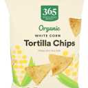 3 x 365 by Whole Foods Market, Organic White Corn Tortilla Chips, 12 Ounce (EXP 10/27/26)