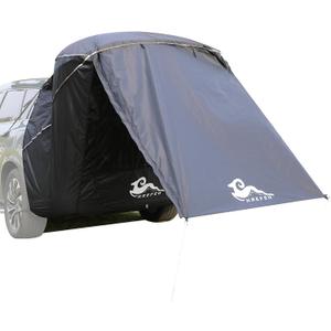 SUV Tailgate Tent with Awning, Waterproof 3000MM UPF 50+,Tailgate Shade Awning Tent for Compact SUV/Van/MPV/CUVCamping (Large Size)
