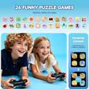 Smart Watch for Kids with 26 Puzzle Games, HD Touch Screen Kids Watch, Camera, Music Player, Alarm Clock, Calculator, Pedometer, Learn Card - 12/24hr Toys for Age 3-12 Year Old, Birthday Gift for Boys