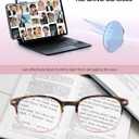 JM Blue Light Reading Glasses for Women with Spring Hinge, Classic Square Reader Glasses Ladies Mix Color 5 Packs +1.75
