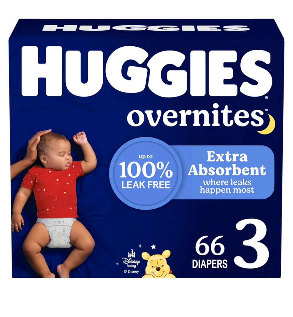 Huggies Overnites Size 3 Overnight Diapers (16-28 lbs), 66 Ct,  Huggies Overnites Size 3 Overnight Diapers (16-28 lbs), 66 Ct,