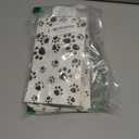 Blulu 36 Pack Dog Paw Gift Paper Bags Dog Paw Treat Goodie Bags Party Favors for Cat Pet Party Favor (White Black)