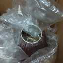 Aspen Creative 59174, Empire Uno Lamp Shade, Dark Mahogany, 4" Top x 10" Bottom x 7" Slant Height, Slip UNO 33mm