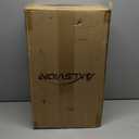 Carry on luggage 20 In suitcase with Spinner Wheels ABS & PC Hardside Luggage（Off white）