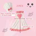 2 Pack Photography Props, Chef Hat and Apron for 8-24 Months, Newborn Photoshoots Posing Photo Accessories