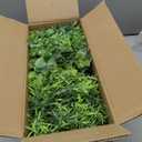 Dahey 3 Pack Mini Potted Artificial Eucalyptus Fake Plants with Wood Tray Centerpiece Table Decorations, Farmhouse Pulp Flower Pots Greenery Home Decor for Coffee Table Dining Room Office Kitchen