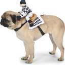 Zack & Zoey Show Jockey Saddle Dog Costume, Small (S (Neck: 10", Girth: 16"), Back:12"))
