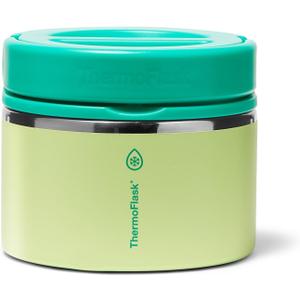ThermoFlask Insulated Food Jar with Leakproof Lid (12 oz, Garden Party) - Stainless Steel Food Containers for Hot & Cold Meals, Lunch, Soup & Snacks