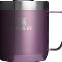 STANLEY Everyday Camp Mug | Drink Through Lid | Cup for Coffee, Tea and Drinks | Insulated Stainless Steel Coffee Mug | BPA-Free (12 Ounces, Wisteria Shine)