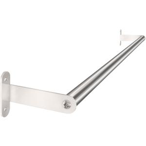 Towel Bar for Bathroom, MKO Brushed Nickel Towel Bar for Bathroom Wall Mounted, Stainless Steel Heavy Duty, 24 Inch Single Bath Towel Rod Holder (Silver)