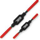 WILLBOND 2 Pcs Adjustable Tap Wrench Handle Tool Ratcheting for Tap Reamer, Pre-Oiled for Protection (3/16"-1/2",1/16"-3/8")