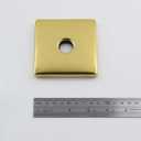 Bitray Shower Arm Flange 3.5" Stainless Steel Shower Arm Flange Square Cover Plate for Shower Head Arms - Gold