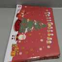 XmasExp Christmas Tree Collar, 33.5 inch Sequin Tree Skirt Stand Base Cover for Home Decor, Large Size 6 Piece, Red