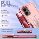 3 x for Moto G 5G 2024 Case Women - Cute Girls Phone Cover Girly Aesthetic Unique Design Flowers Castle Heavy Duty Protective Shockproof Military Grade Teens for Motorola Moto G 5G 2024 Cases