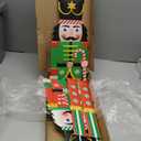 2 Pcs Large Metal Christmas Nutcracker Outdoor Decoration,31.5 Inch Soldier with Stakes Yard Signs Christmas Decor,Outside Ornament for Xmas Holiday Garden Lawn Porch Pathway Party